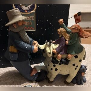 Williraye Studio WW1510 Man w/Kids & Goat